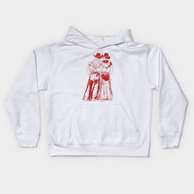 Cowboys Kids Hoodie by noahdea.art